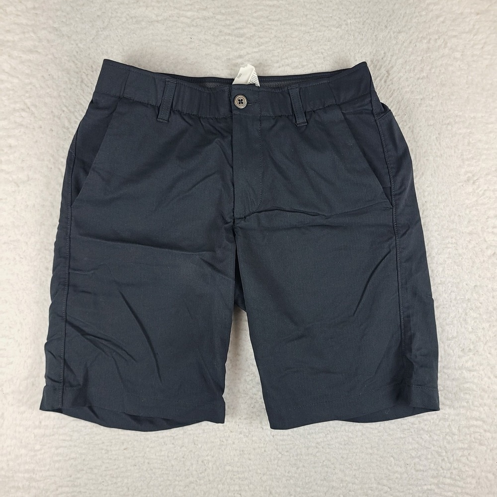 Under Armour Shorts Mens 30 Black 10" Loose Heatgear Hybrid Performance Golf